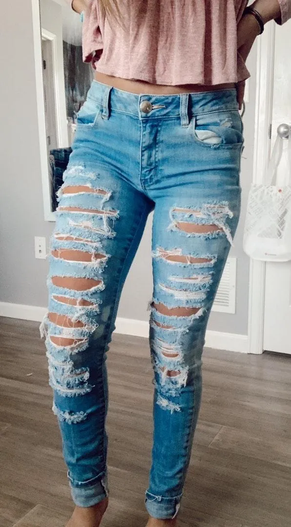 American Eagle Outfitters Ripped Jeans - Image 2