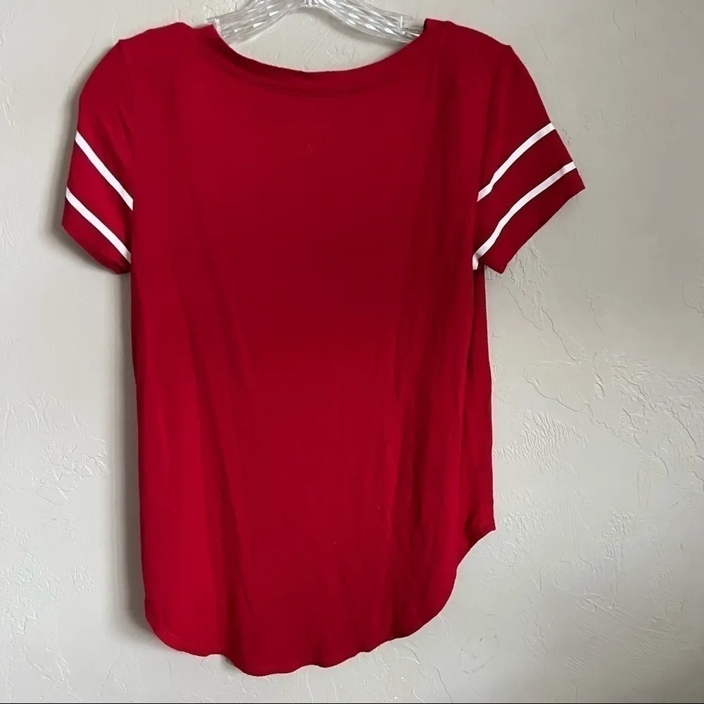 Hollister‎ Easy T Red Spell-out Hi Low T-Shirt - Image 5