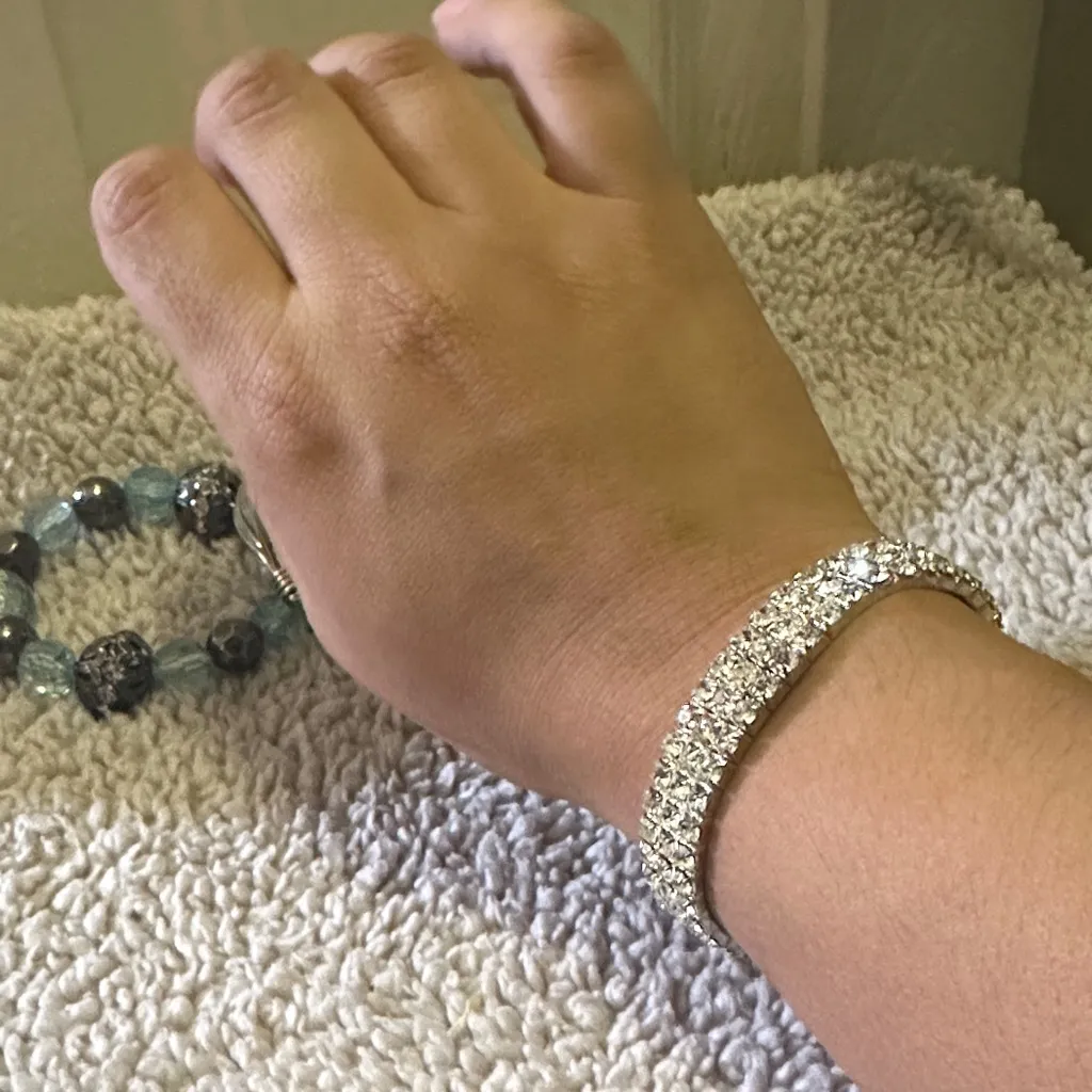 Fashion jewelry bracelets bundle Silver - Image 6