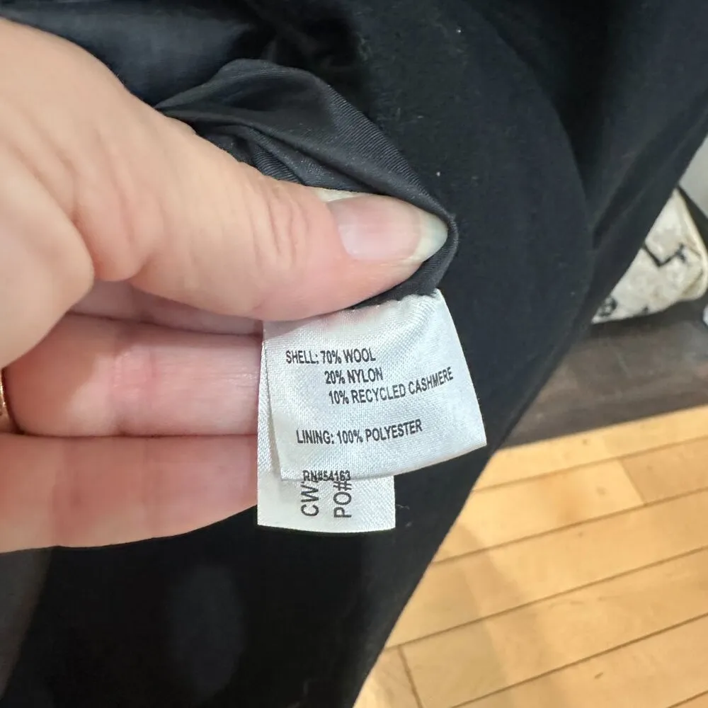 CALVIN KLEIN Wool Blend Toggle Clasp Coat Jacket Size 12 - Image 10