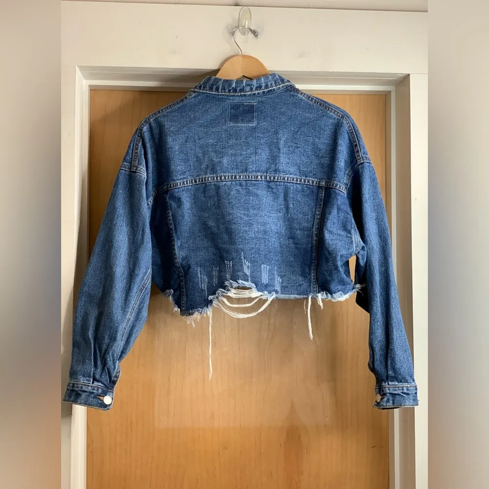 Shein Denim Jacket.  Size-Medium - Image 3