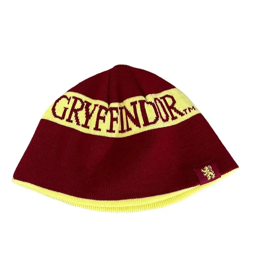 Gryffindor Beanie Winter Hat Striped Red Yellow Universal Studios Harry Potter - Image 2
