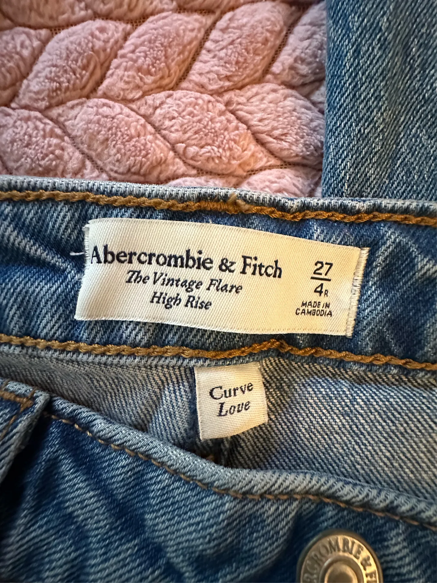 Abercrombie & Fitch Curve Love Vintage Flare Jeans - Image 4