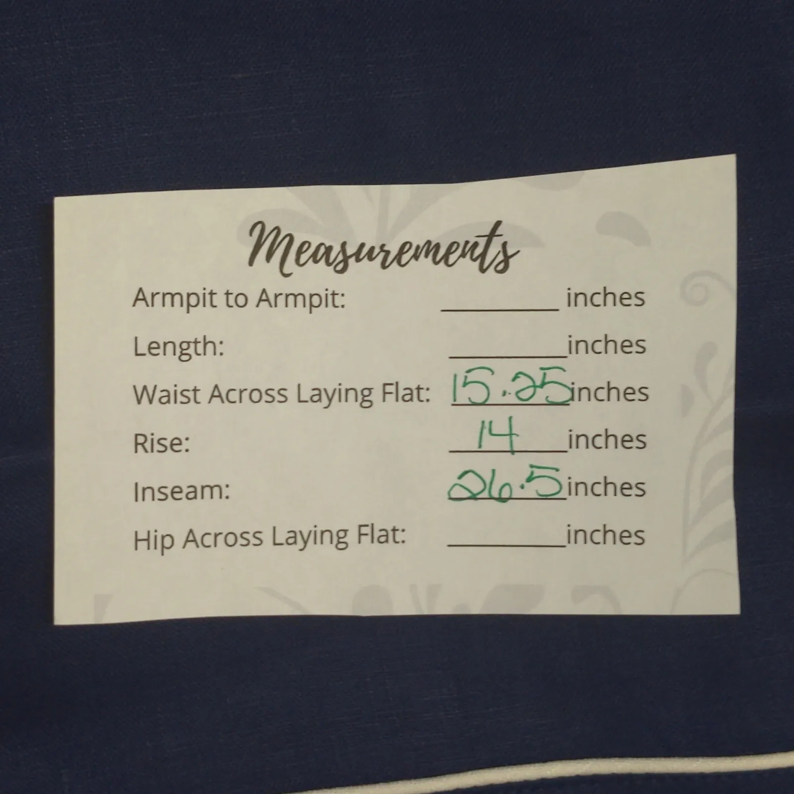 Hill House The Skylar Pant Navy Blue White Linen Wide Leg Adjustable M New - Image 10