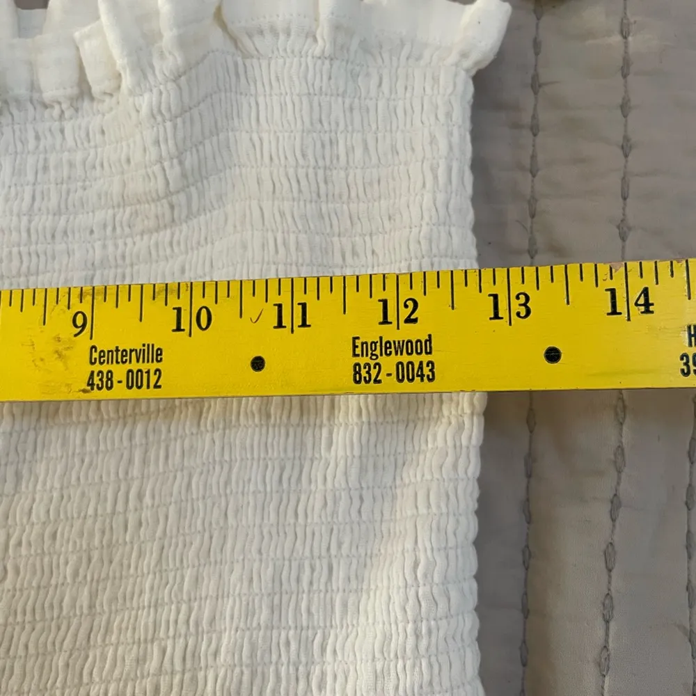 Faherty White Organic Cotton Gauze Sun Dress Size Small Unused - Image 4