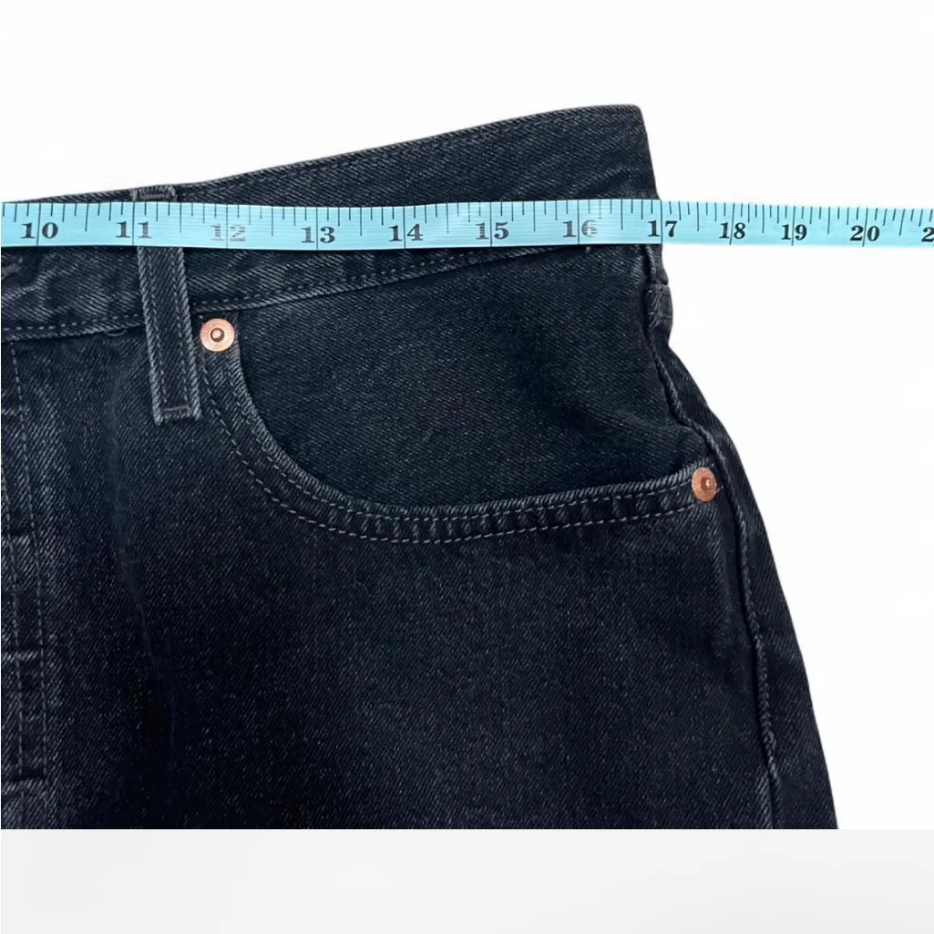 Levi's 501 Cut Off Shorts Black Button Fly Distressed Frayed Hem Women Sz 31 - Image 5