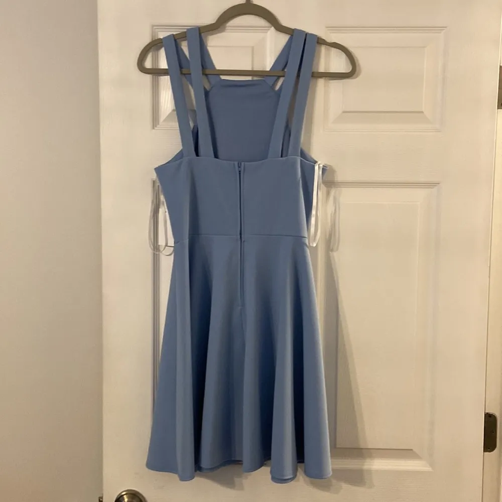 B.Darlin Dress size 9/10 beautiful color baby blue /lilac length 31” bust 30” - Image 5