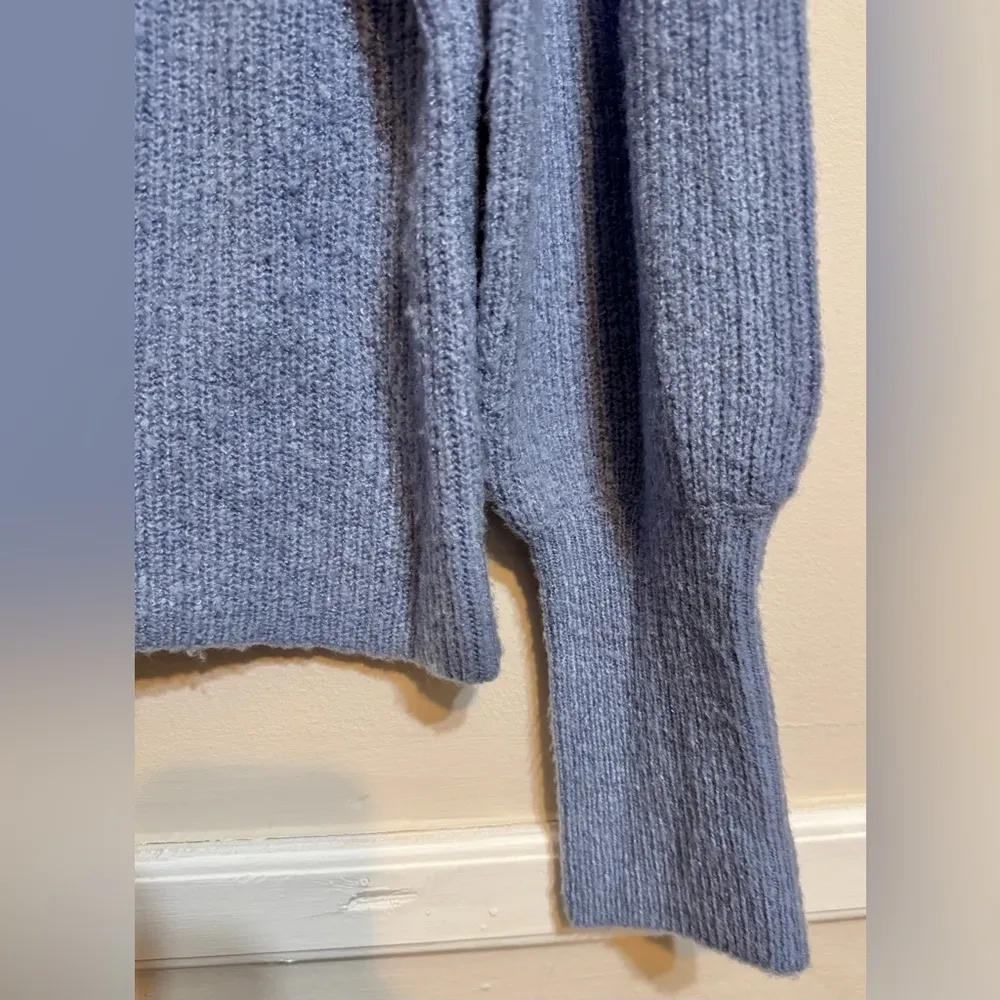 Design History Blue Women's Puff Sleeve Pullover Acrylic Sweater | Sz Large - Image 7