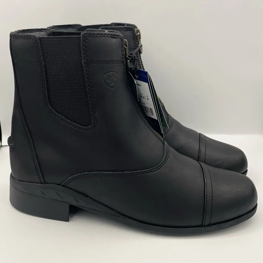 Ariat scout zip paddock black leather comfortable riding boots - Image 4