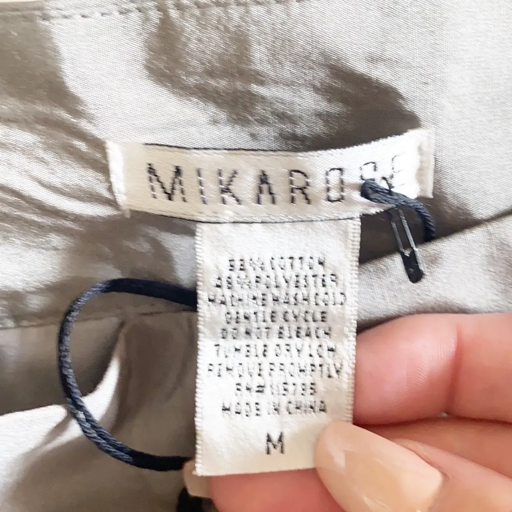 Mikarose Gray Pleated NWT A Line Career Skirt - Image 6