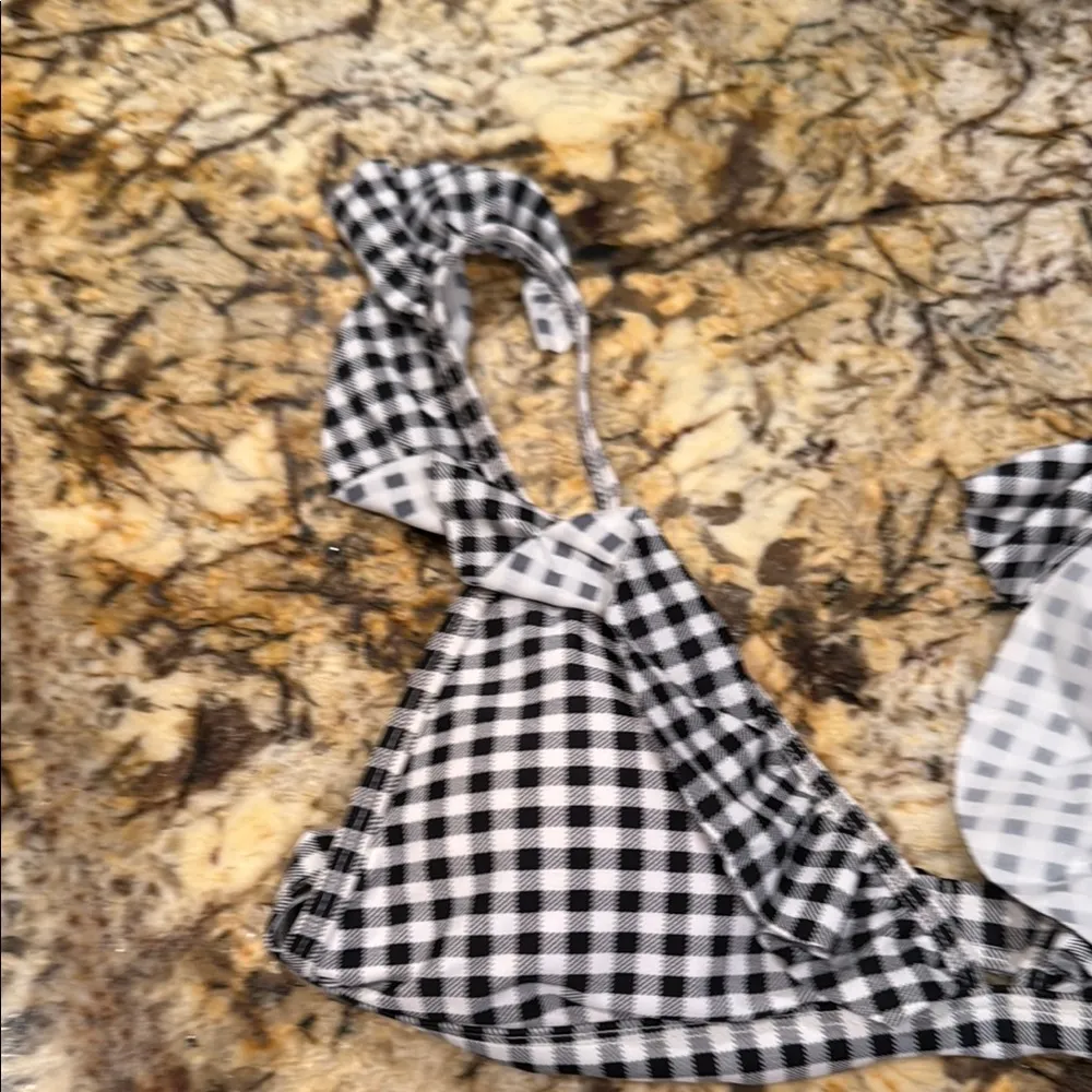 Gingham Black and White Bikini Set - Image 5