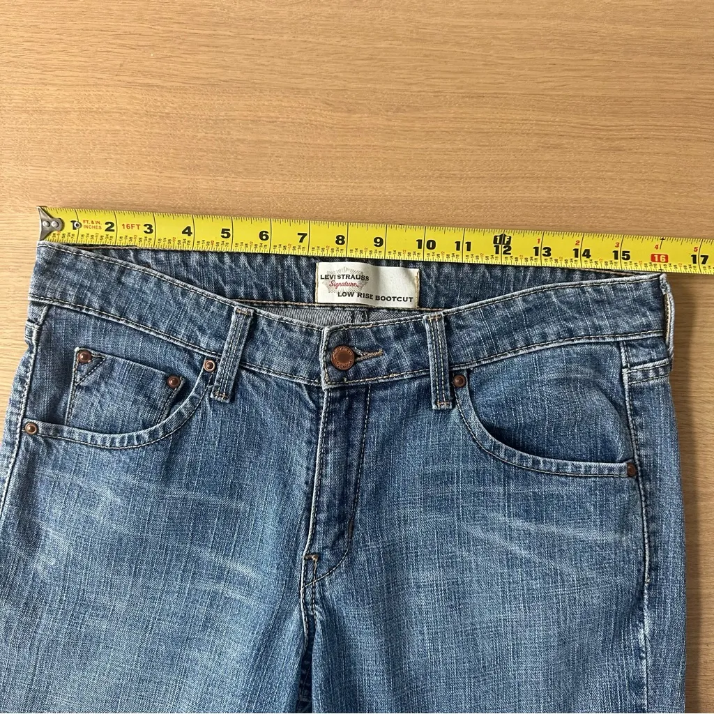 Vintage Y2K Levi Strauss Signature Low Rise Bootcut Jeans Sz 8 Medium Western - Image 13