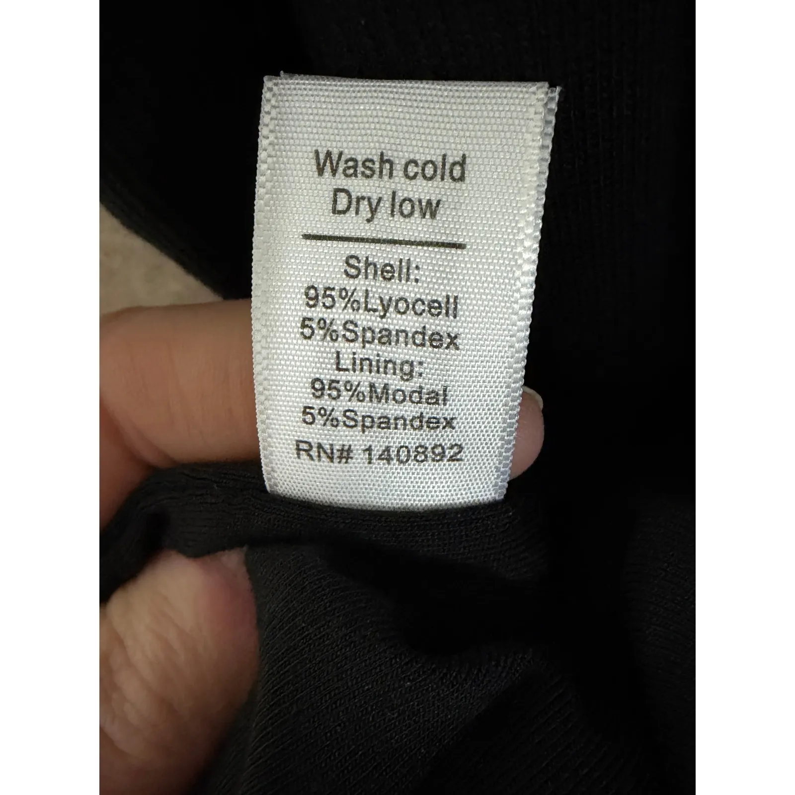 Marine Layer Lexi Daytime Dress Black XL Ribbed Tank Midi - Image 4