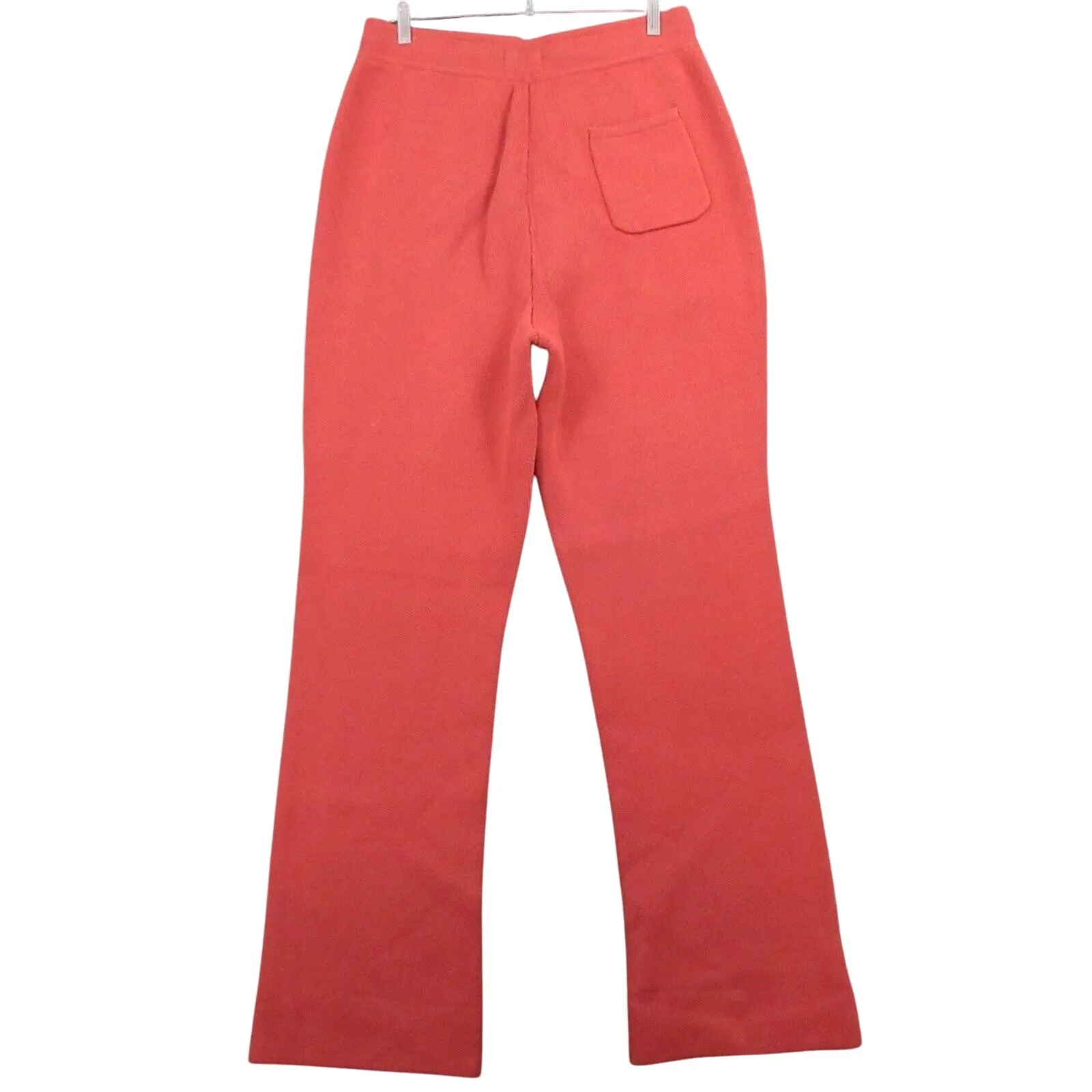 Honor The Gift Womens Knit Flare Leg Lounge Pants Drawstring Pockets Orange Size L - Image 4