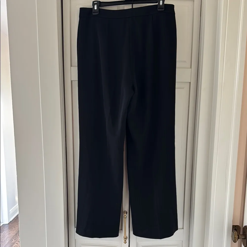St. John Black Straight/Wide Leg Trousers - Image 3