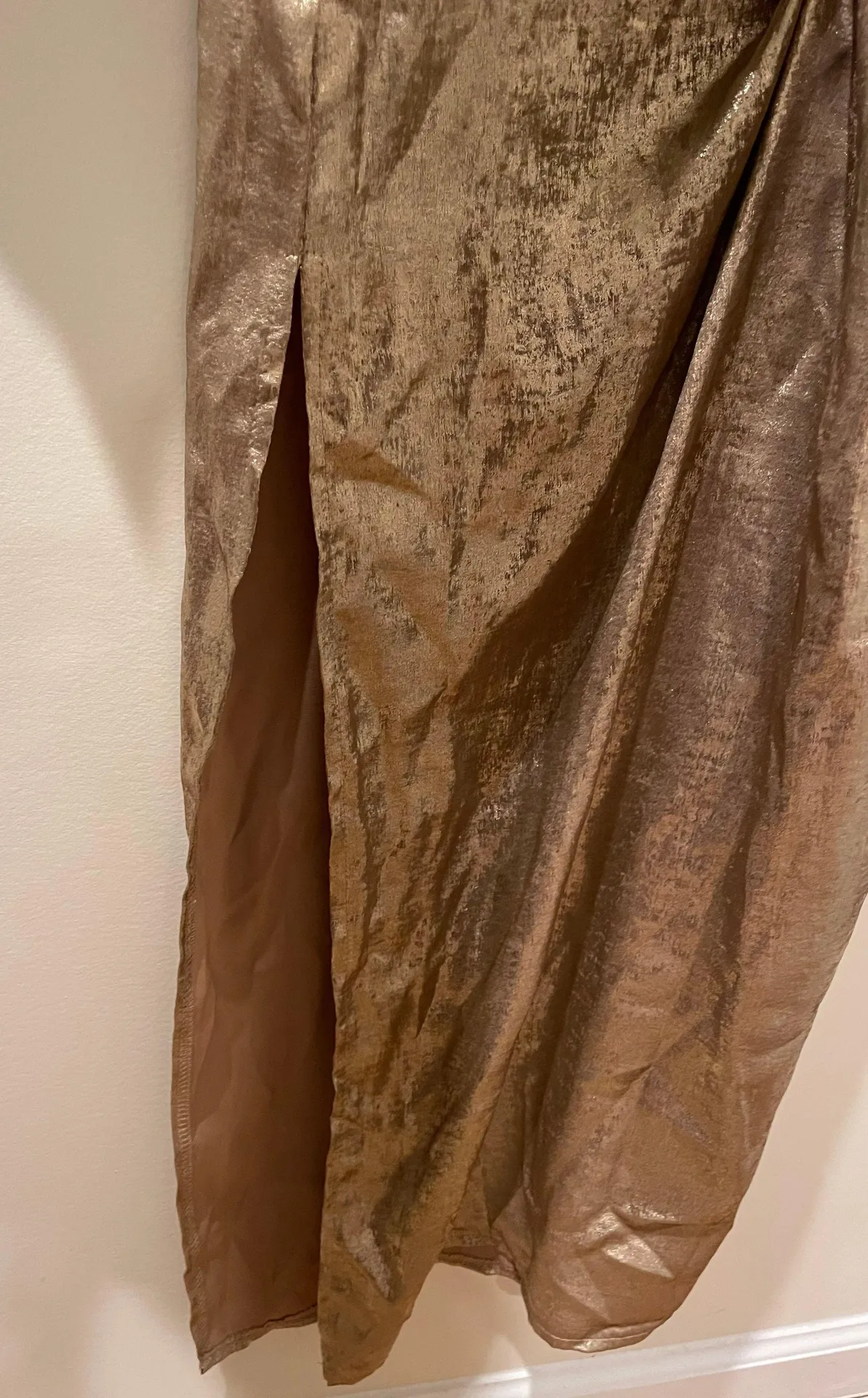 Gold Long Sleeve Dress - Image 8