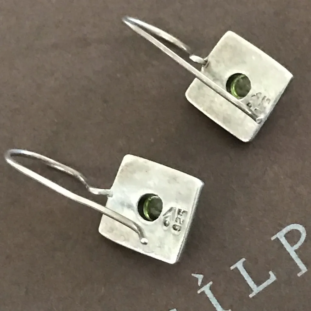 Silpada Sterling Silver Peridot French-wire Earrings - Image 4