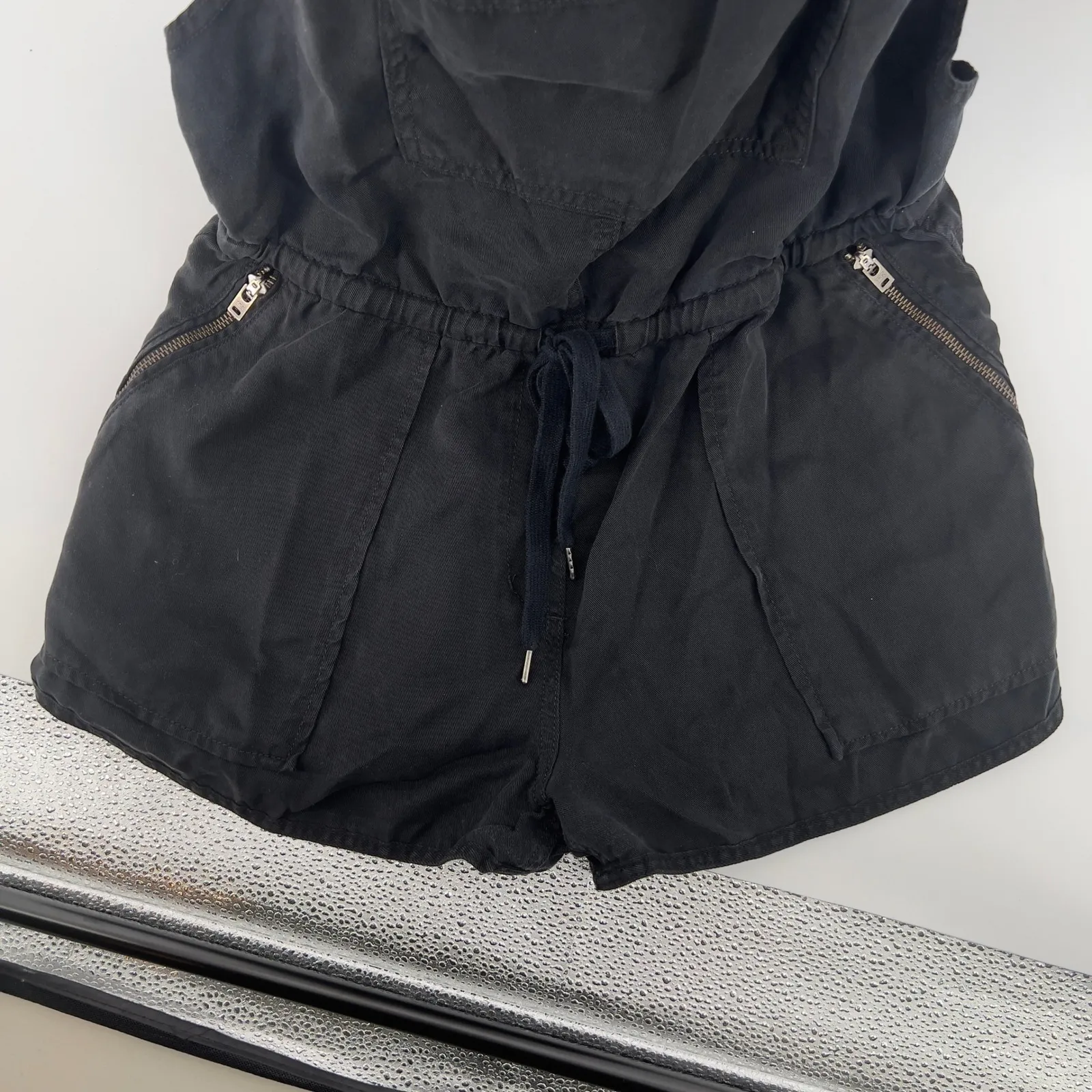 Wilfred Free Beatriz Drawstring Overalls Romper Black Women S Pockets Drawstring - Image 4