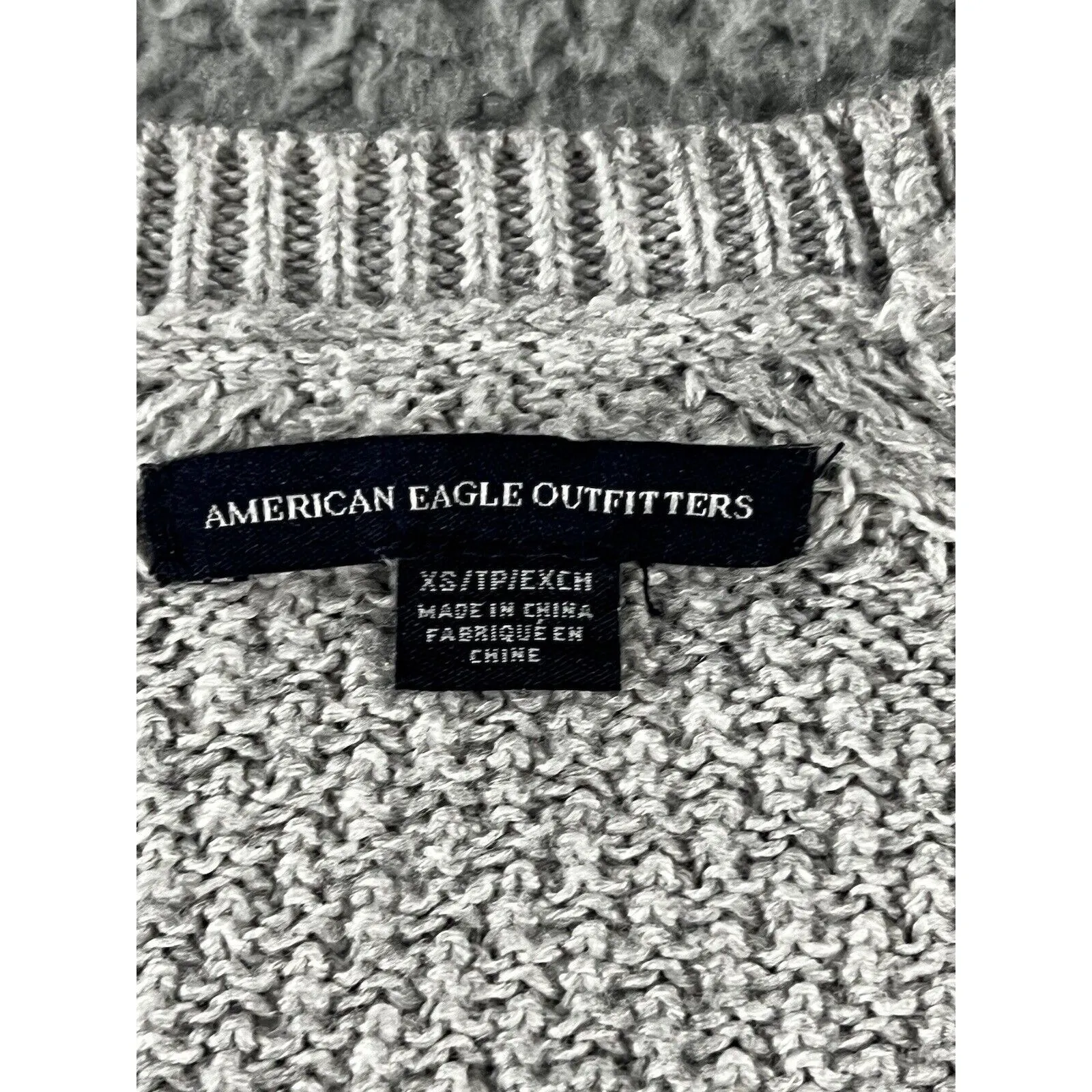 America Eagle Cardigan Sweater Women‎ XS Button Knit Lagenlook Preppy Nautical - Image 10