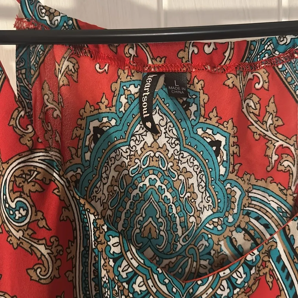 Heart Soul Floral Handkerchief/Scarf Style
Tank Top SizeL NWT - Image 4