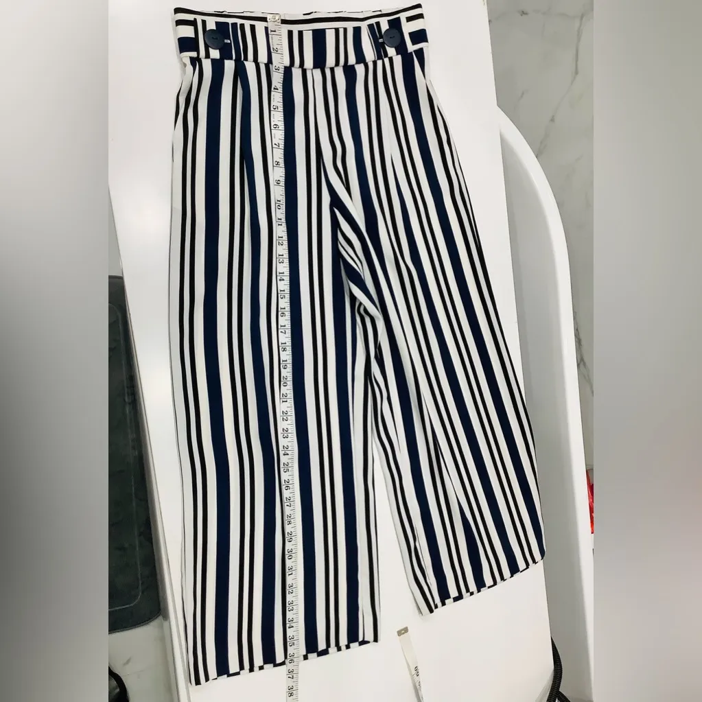 Pretty ZARA wide leg pants 🖤💙🤍 - Image 9