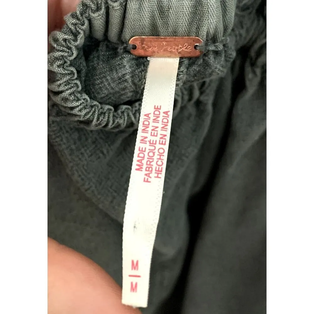 Free People Forever Always Ruched Jumpsuit in Dried Basal size Medium - Image 6