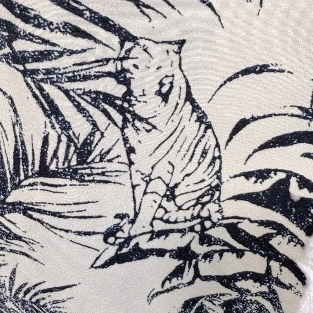 NWT Lane Bryant Tiger Birds Tropical Print Flutter-Sleeve‎ Crew-Neck Top 20 - Image 13