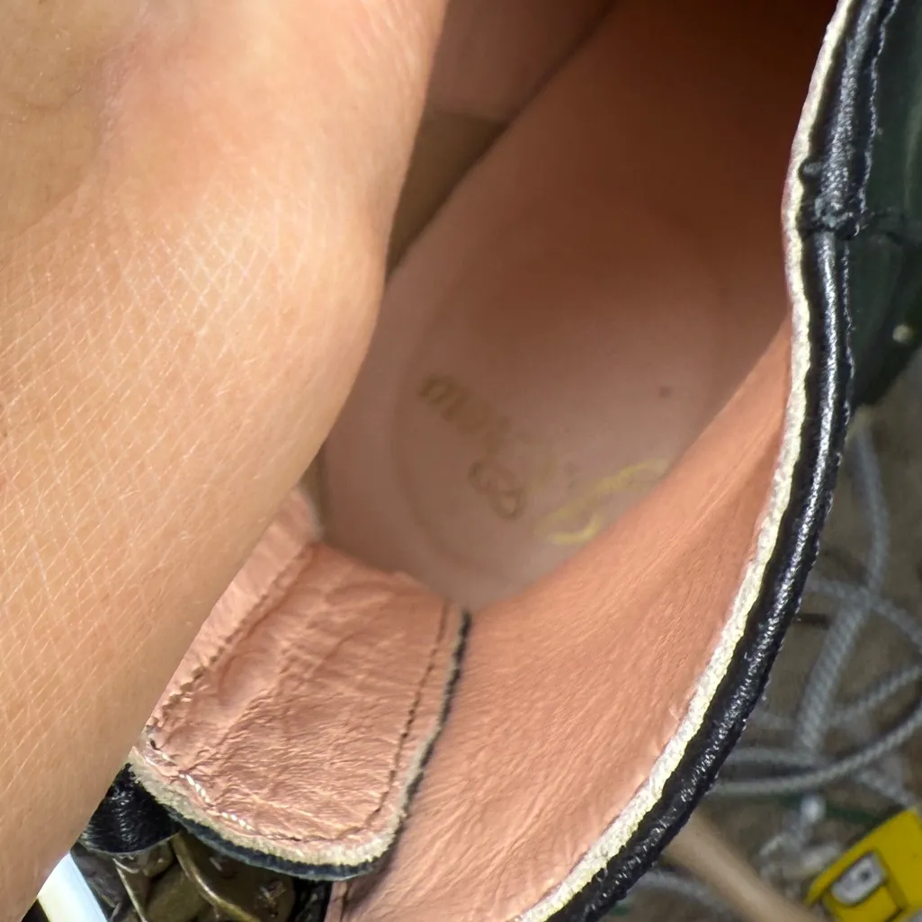 J. Crew Squared Toe Soft Leather Block Heel Ankle Boots Black Size 7 - Image 11