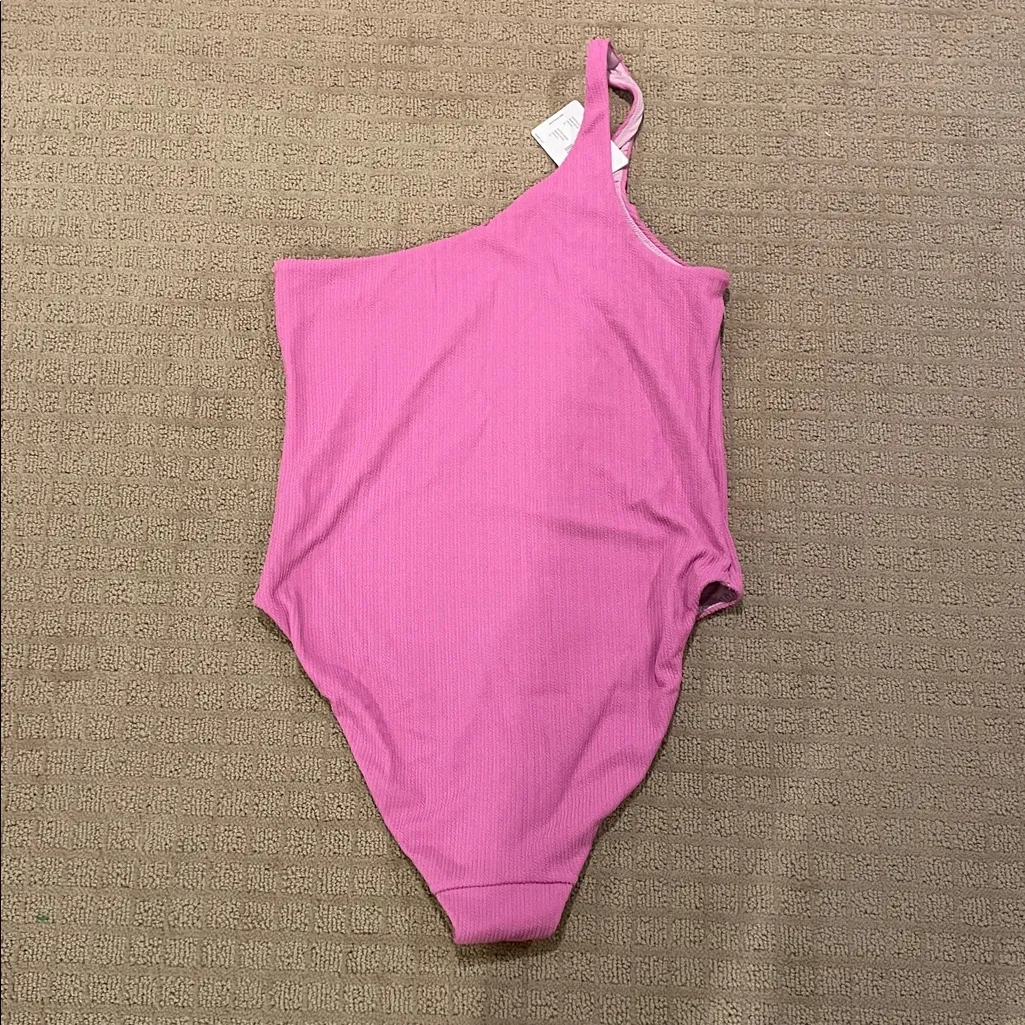 Wolford Light Orchid One Shoulder Swimwear Pink Size XL - Image 4
