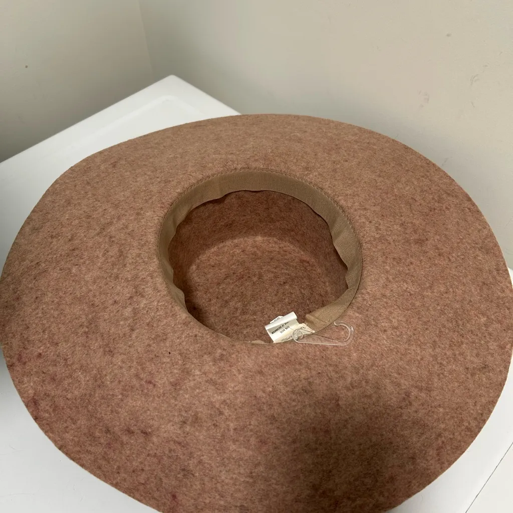 Universal Thread Tan Wool Fedora Hat - Image 5
