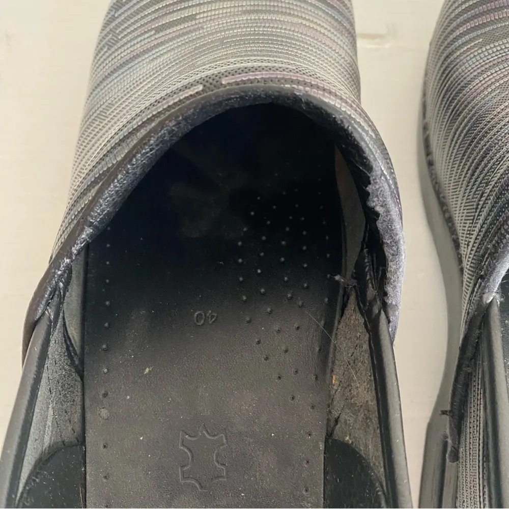 Dansko Professional Healthcare Clogs Shoes Metallic Textured Stripe - Image 9