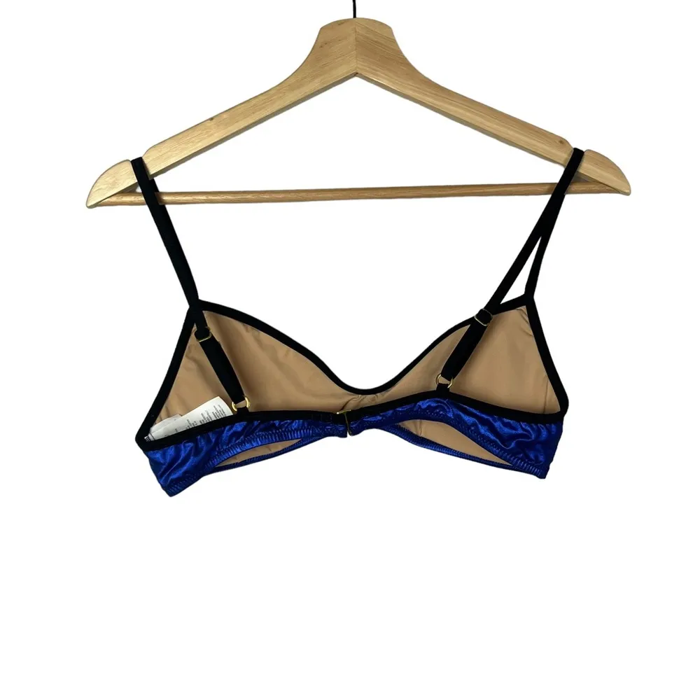 J. Crew Blue Metallic Bikini Swim Top M - Image 21