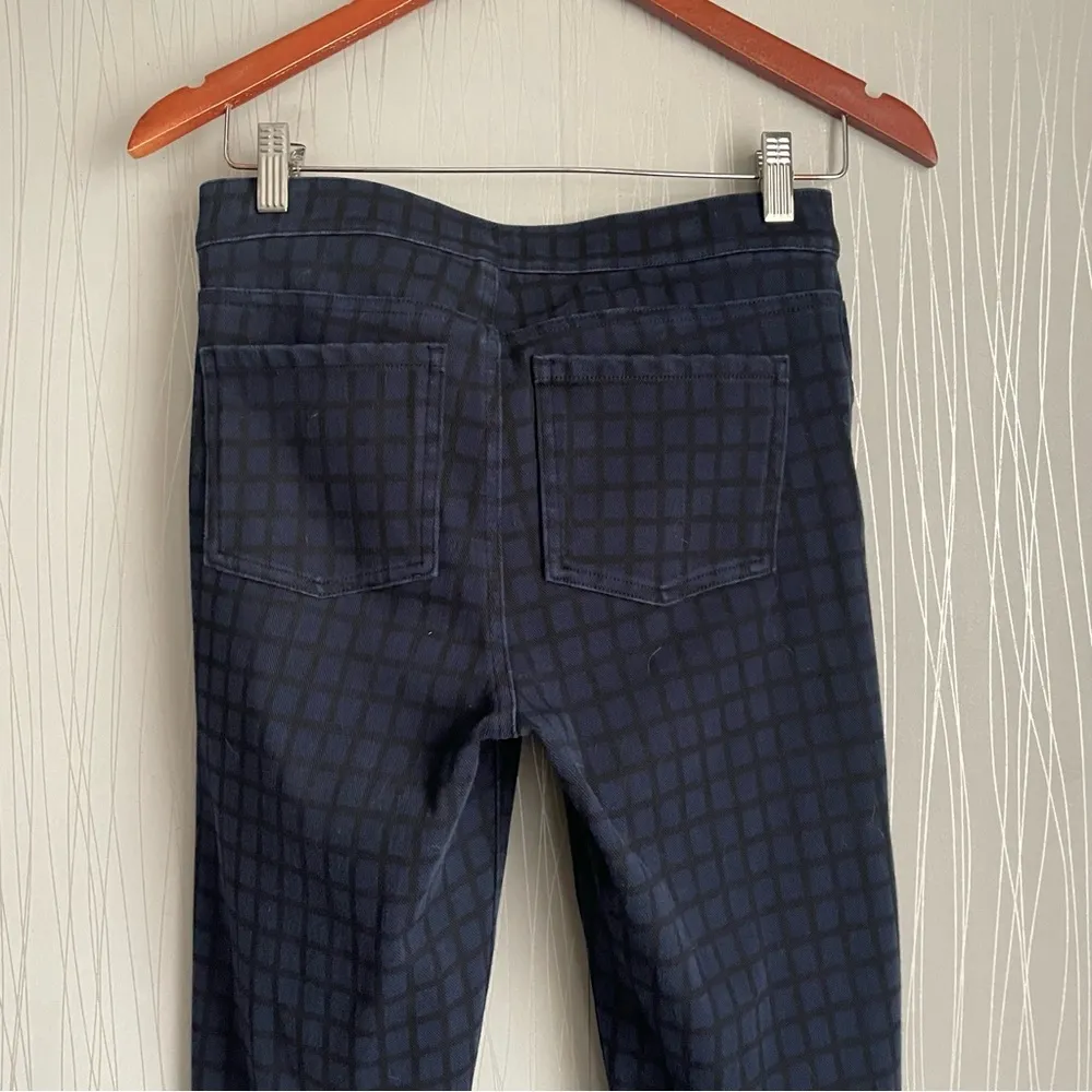 Spanx  Lapis Night Check Jean-ish Leggings Size Medium - Image 7