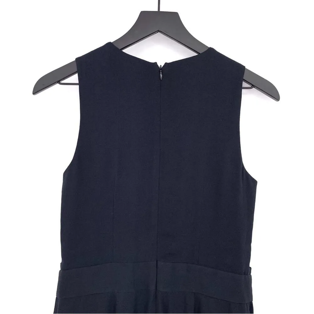 BARNEYS NEW YORK Cut Out Sheath Dress Navy Blue 6 - Image 10