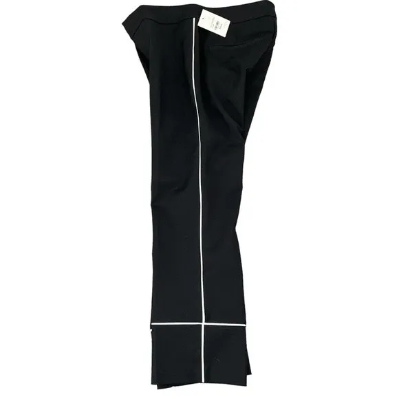 NWT Ecru Black Cropped‎ Pants with White Piping Size 2 - Image 10