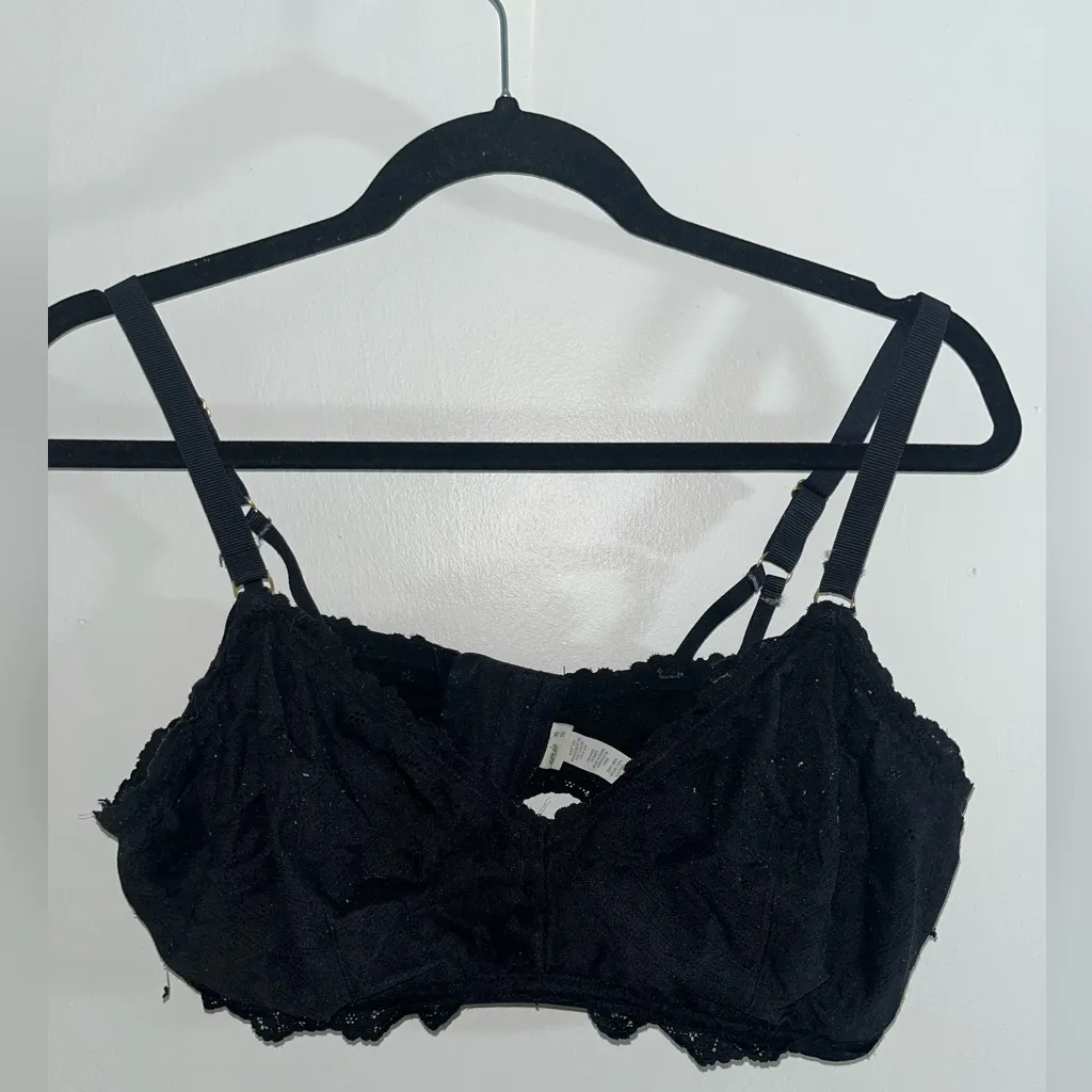 Aerie Black Lace Bralette - Image 3