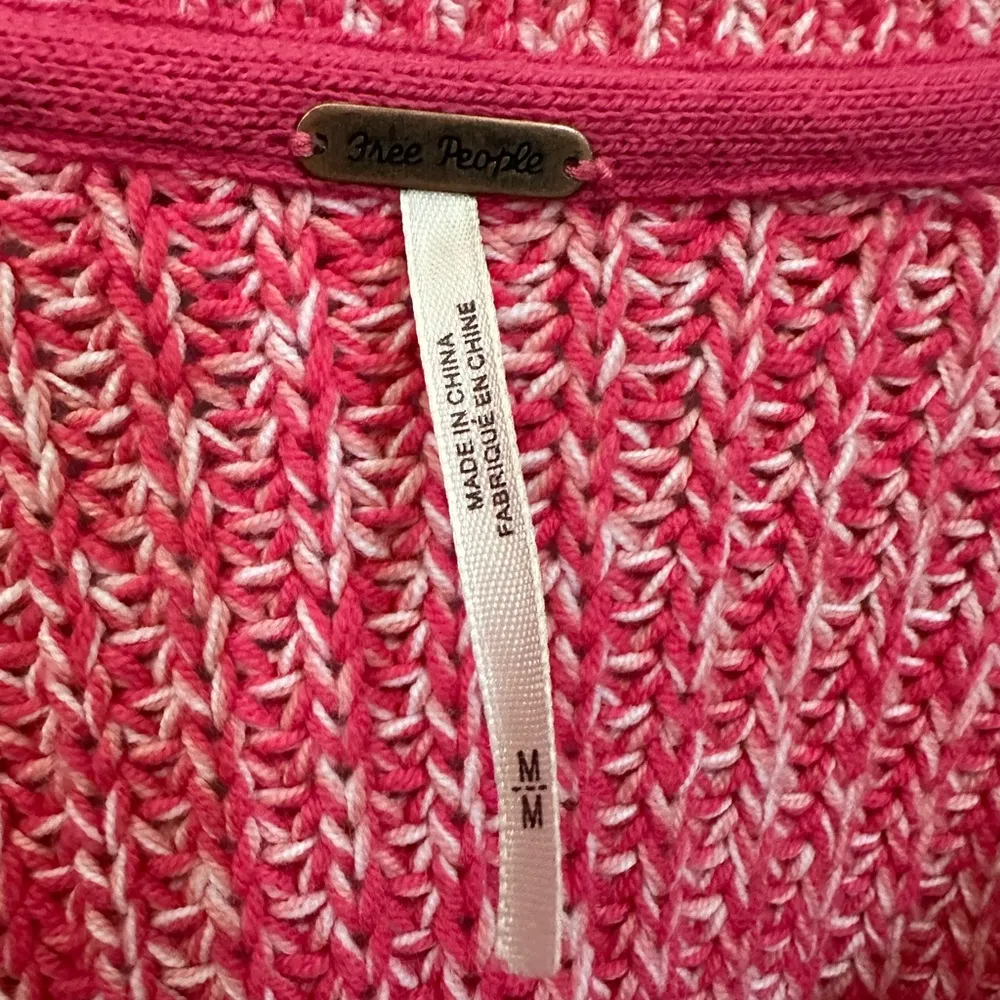 Free People Cropped Chunky Fisherman Coastal Love This City Sweater Size Medium - Image 4