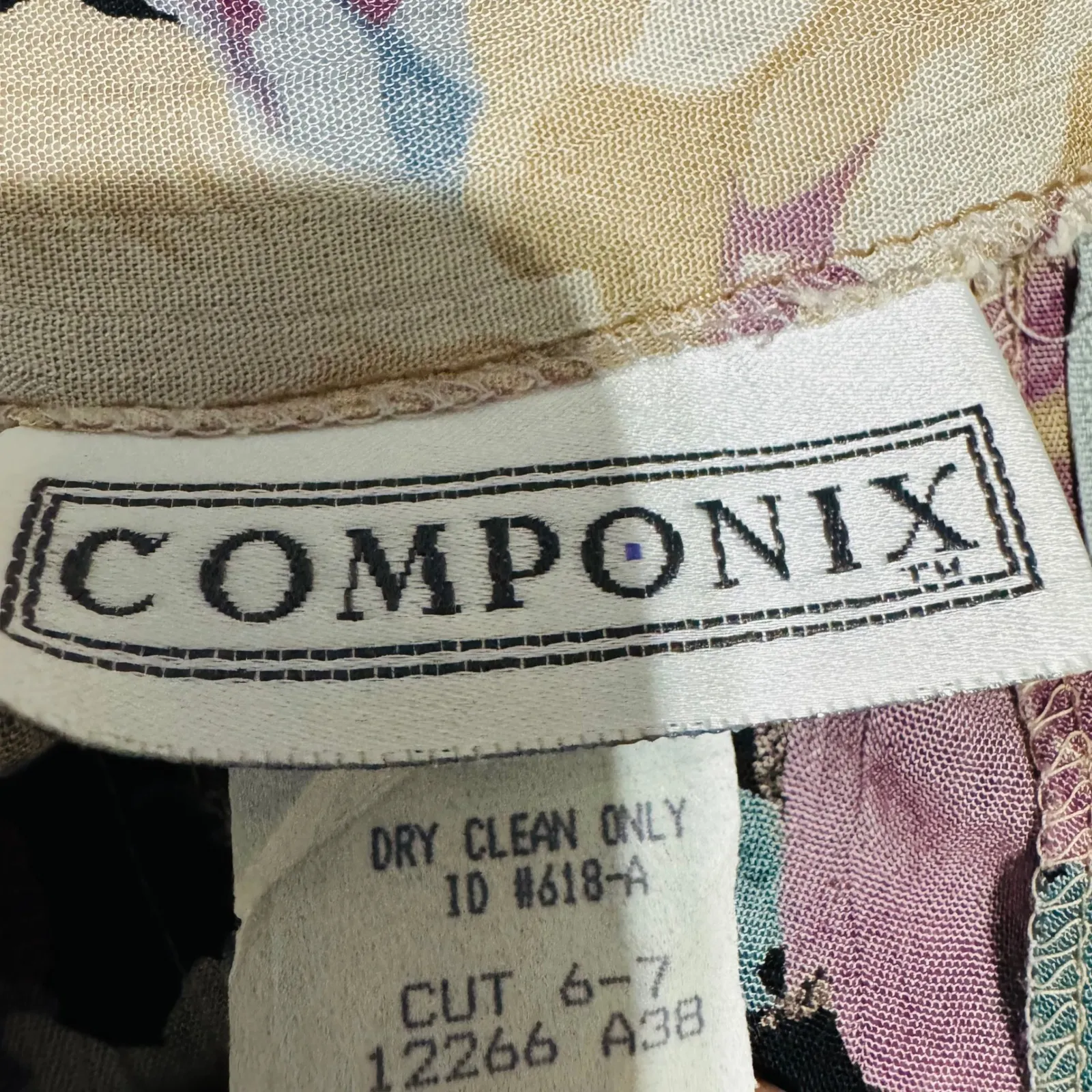 COMPONIX Vintage Floral Maxi Skirt Wrap Style Boho Cottagecore M Made in USA Purple Size 10 - Image 12