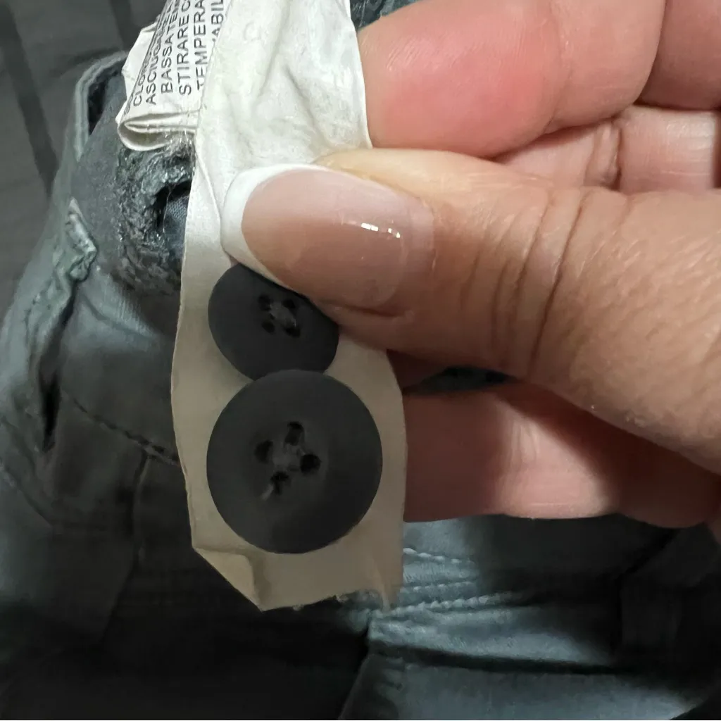 Prana Janessa Green Blue Button Fly Cropped Twill Outdoor Chino Pants - Image 12