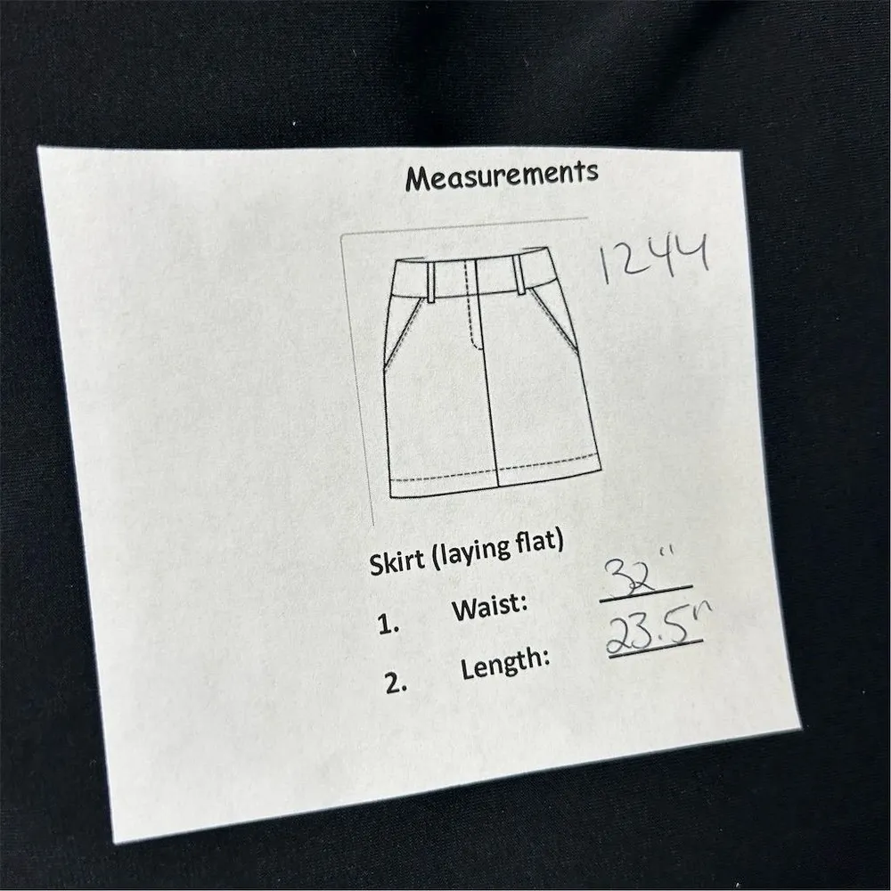 Lane Bryant Women's Black Draped Knee Length Skirt Size 14/16 - Image 7