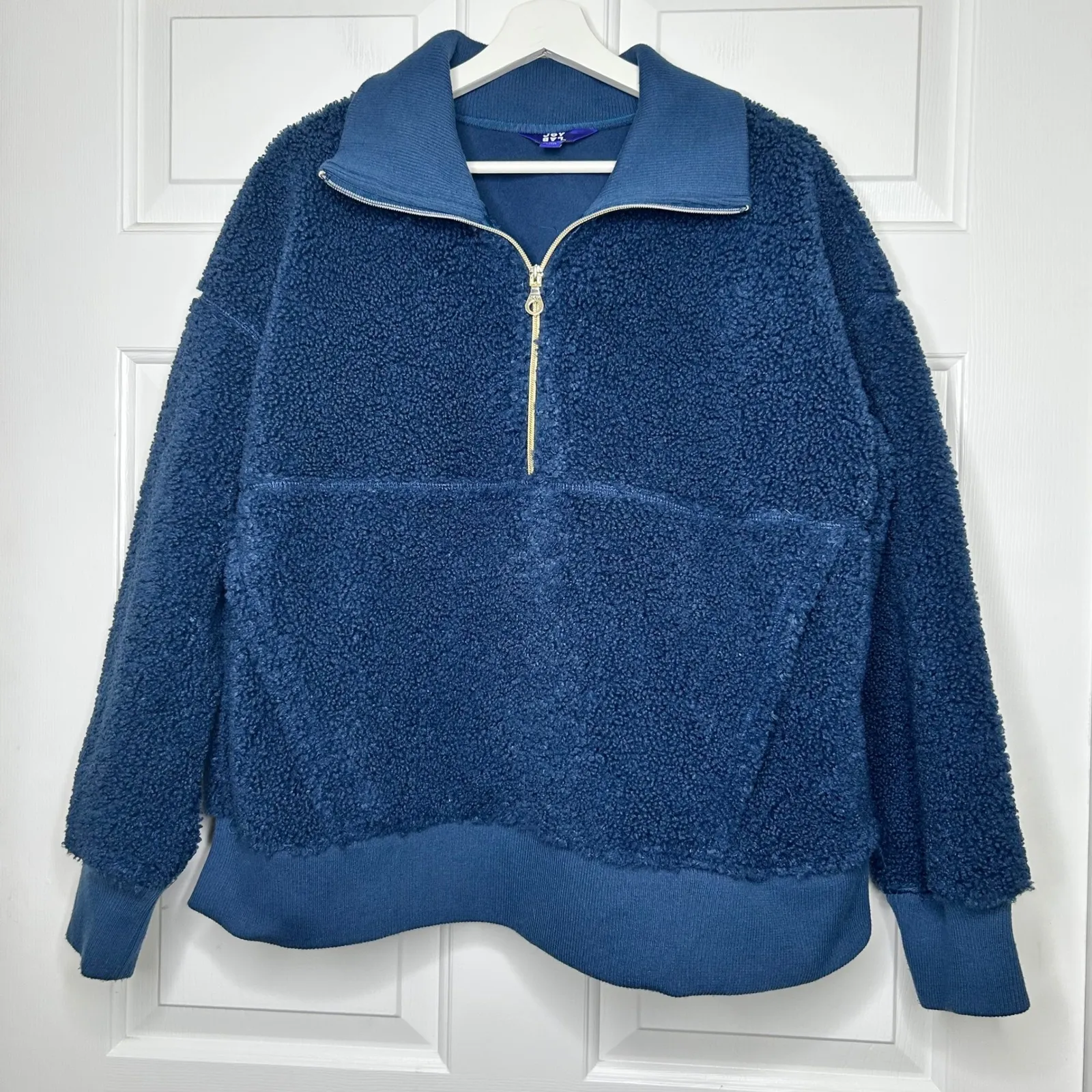 Joy Lab Fleece Pullover Quarter Zip Cozy Sherpa Sweatshirt XXL - Image 2