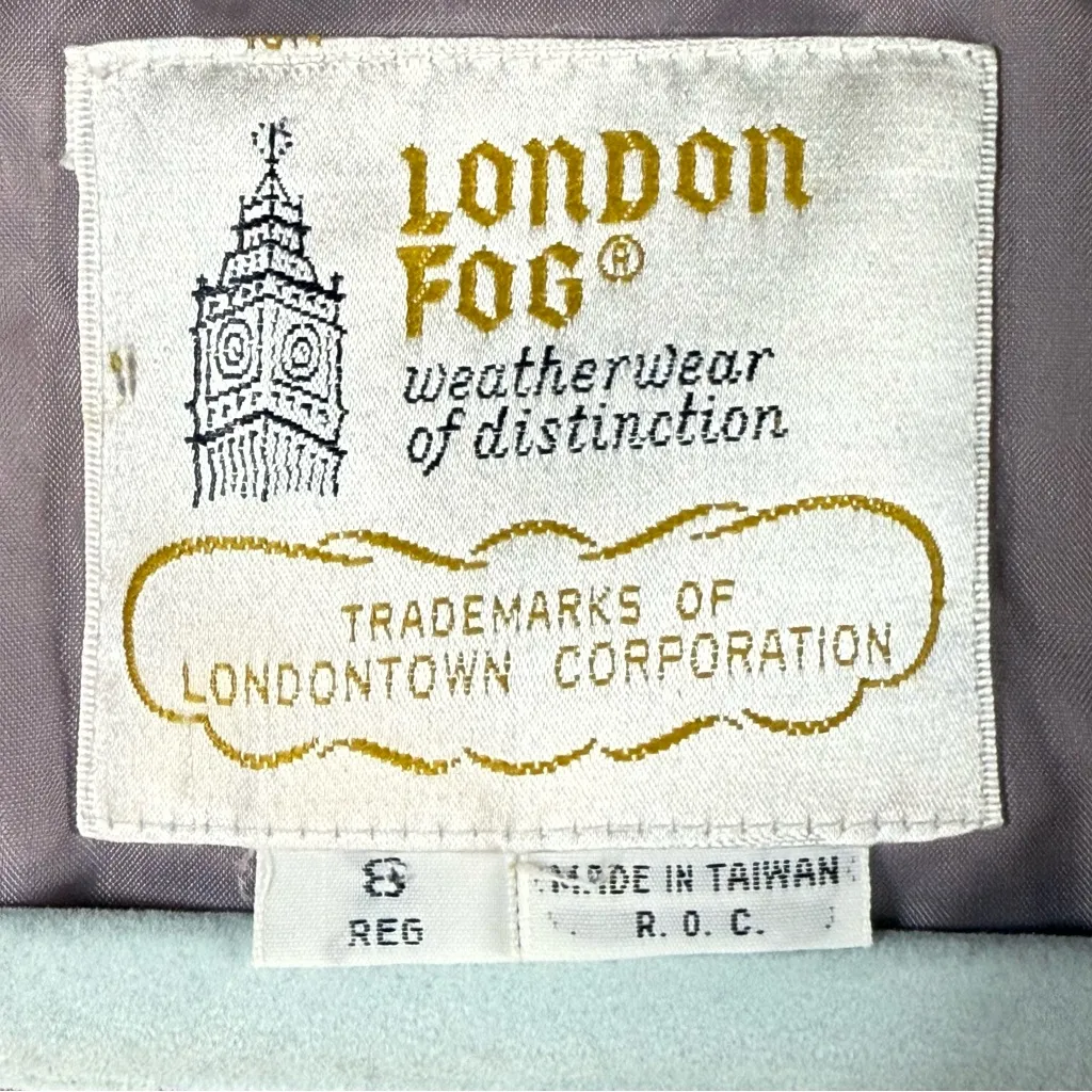 London Fog Vintage lavander coat 3/4 sleeves SZ:8 - Image 6