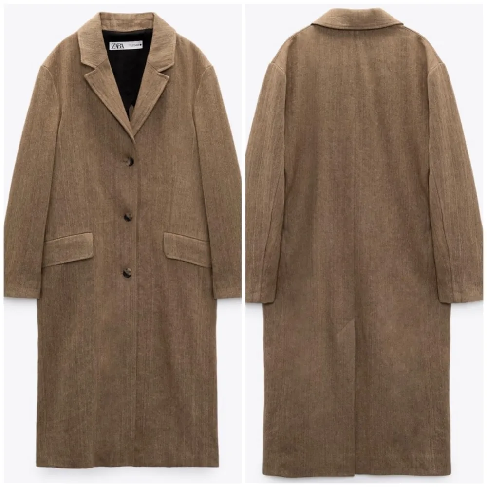 Zara rustic straight cut coat LIMITED EDITION - Image 7
