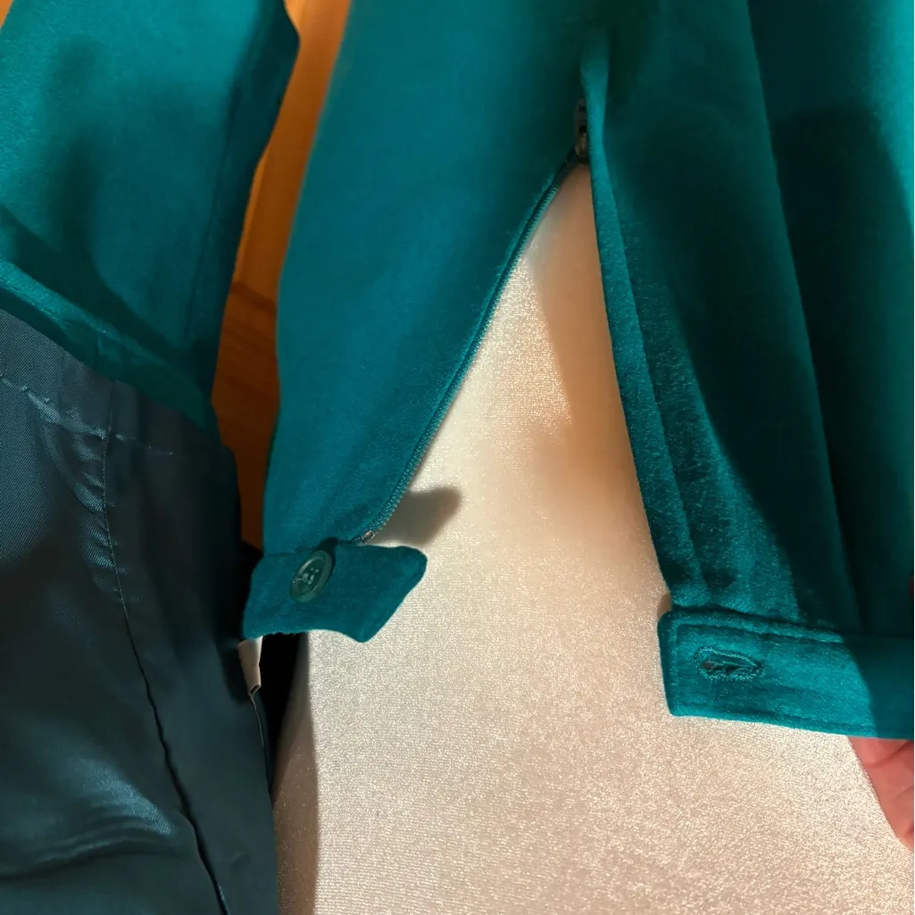 Pendleton wool skirt suit Teal Vintage women’s size 8 - Image 7