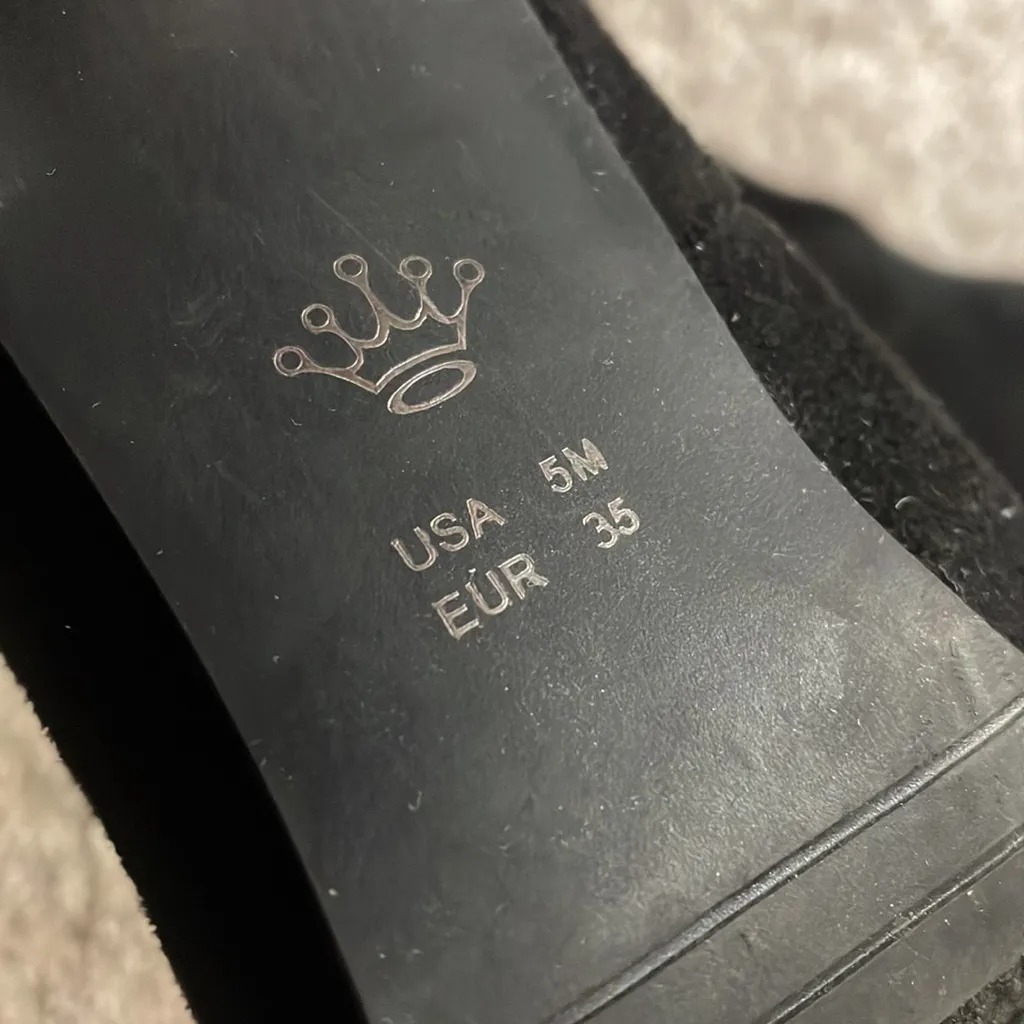 Nina black heeled boots with sparkle stiletto black and silver sock boots Y2k - Image 8