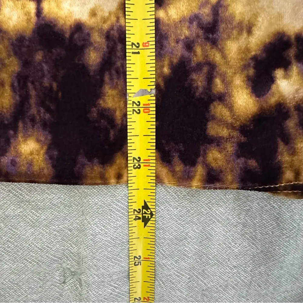 Urban Outfitters Mini Velvet-Feel Purple & Yellow Dress Size Small - Image 8