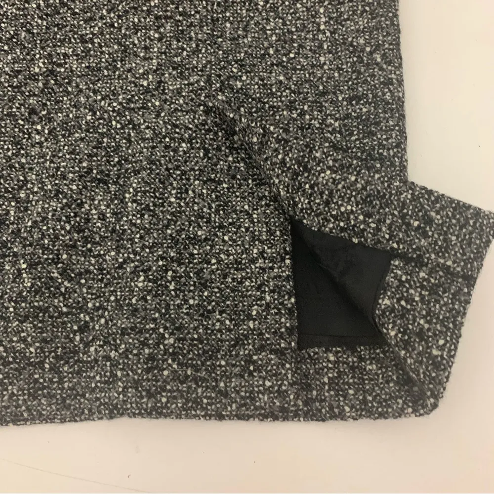 EUC Ann Freeberg Black White Boucle Wool Blend Lined Pencil Skirt Size 4 - Image 8