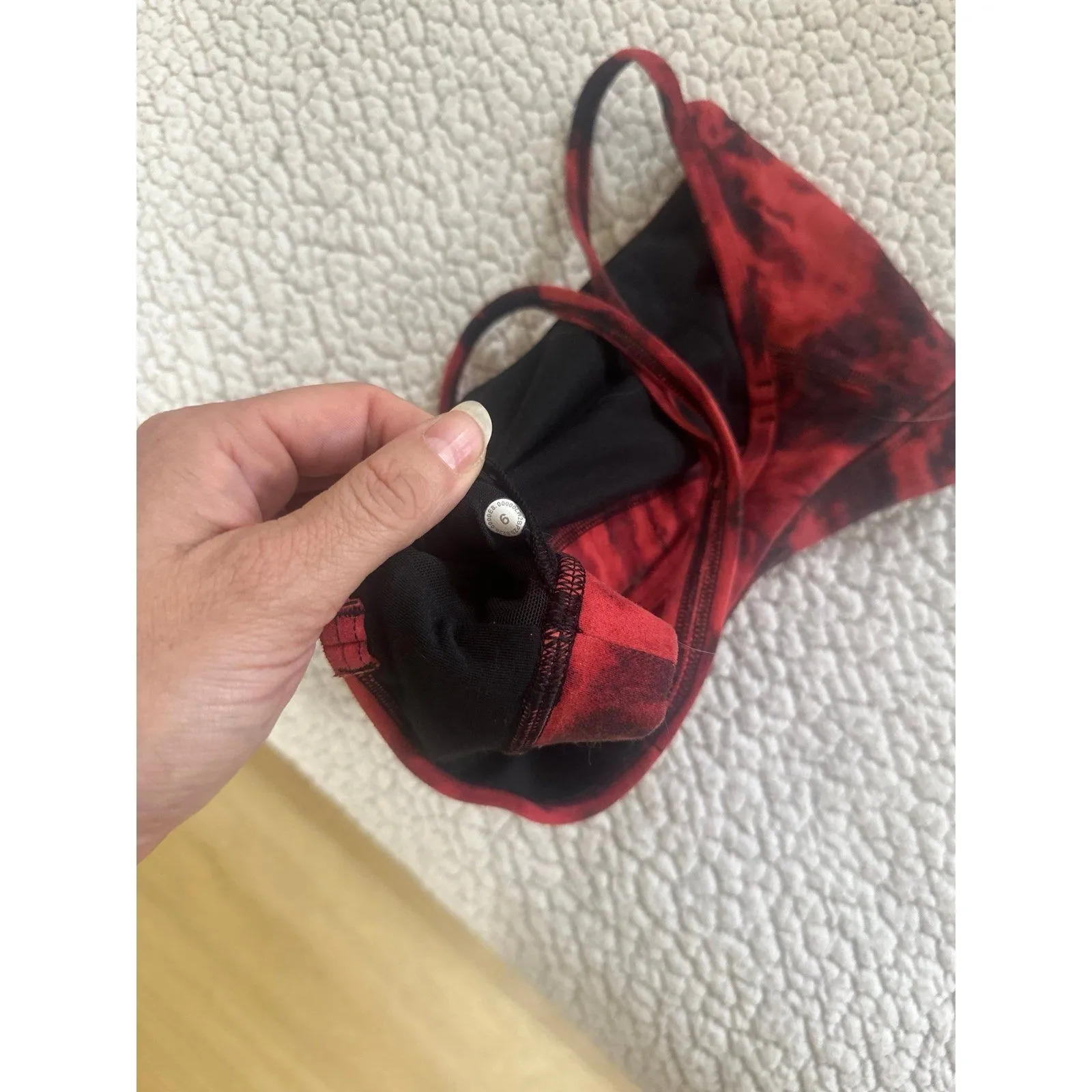 Lululemon Red Sports Bra - Image 3