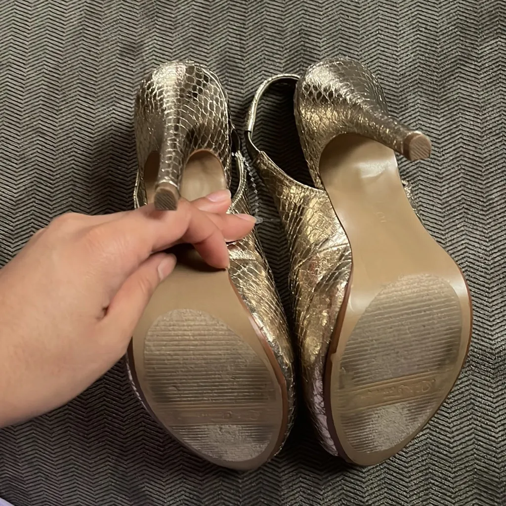 Lulu Townsend snake print heels - Image 3