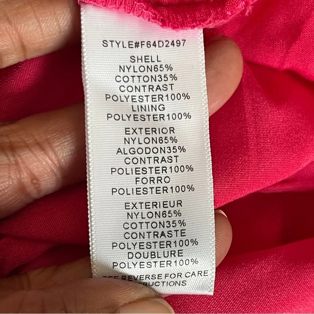 ADELYN RAE | Fuchsia Pink Lace Sleeveless Sheath Dress Sz S - Image 9